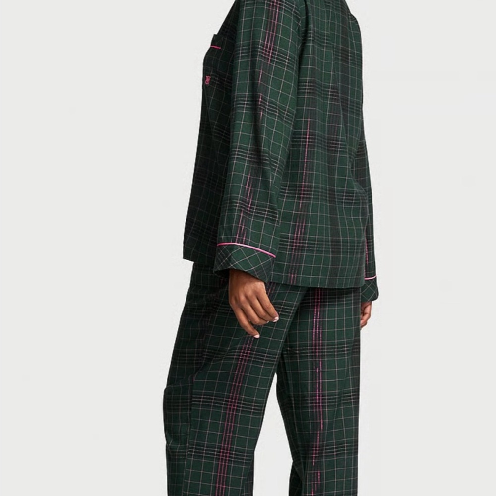 Victoria's Secret Green and Pink Plaid Pajama Set - Picture 3 of 6